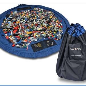 Lay-n-Go 2-in-1 Portable Drawstring Toys Storage